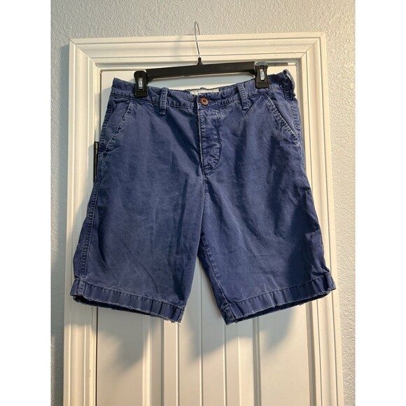Hollister Pants - Hollister Shorts Mens 32 Y2k Cargo Flat Front Distressed Pockets Vintage Blue